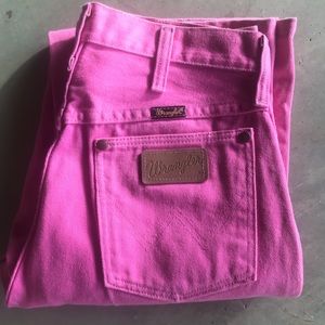 Vintage pink high waisted wranglers - perfect condition